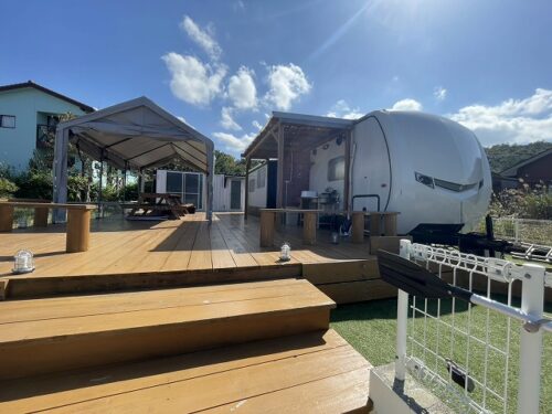 今帰仁ウェルネスビレッジ内のオーシャンビュートレーラーハウス&コンテナ 今帰仁ウェルネスビレッジ内のオーシャンビュートレーラーハウス&コンテナ